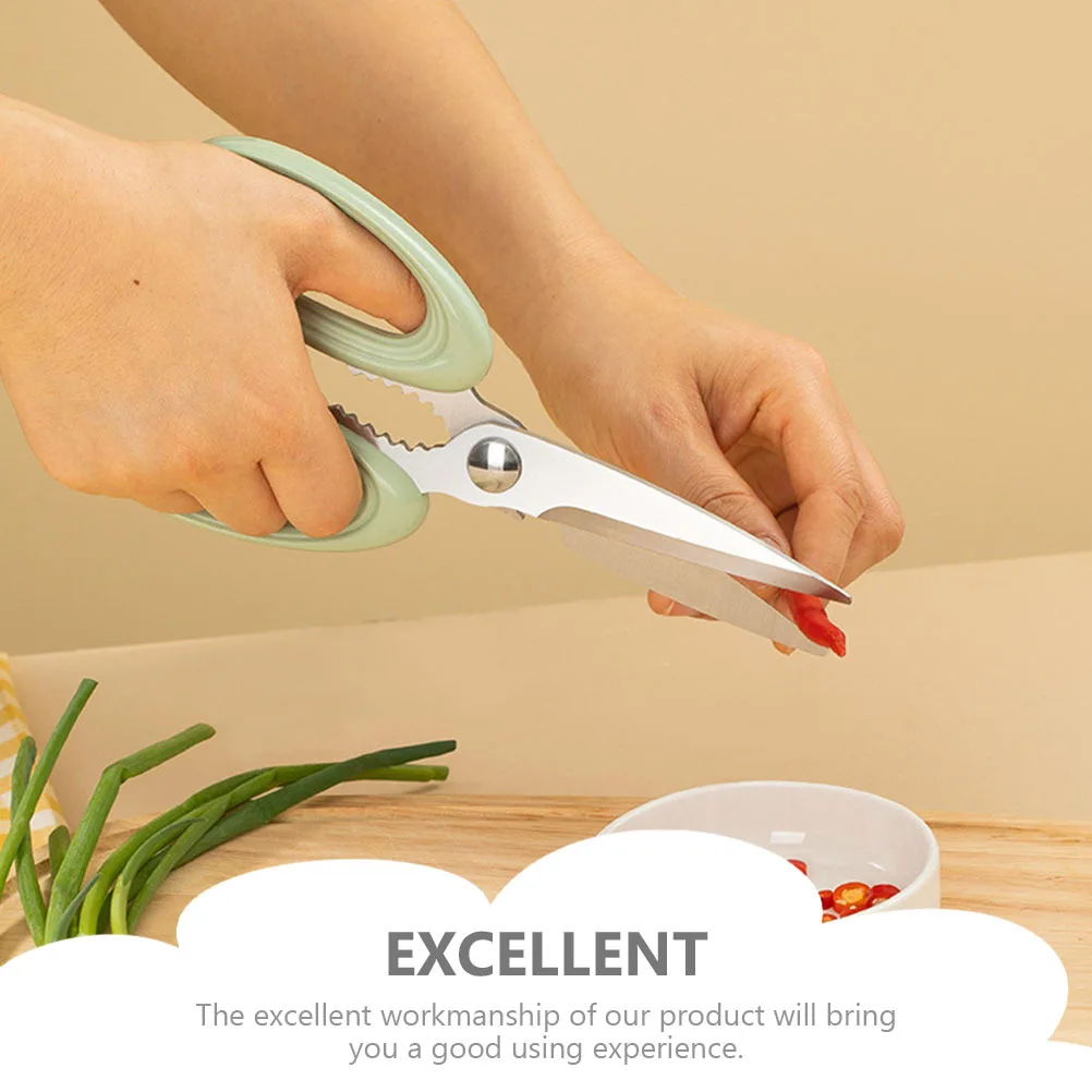 

Kitchen Scissor Stainless Steel Food Scissor Multipurpose Non-Slip Ergonomic Design Easy Operate Reduce Fatigue Wrist