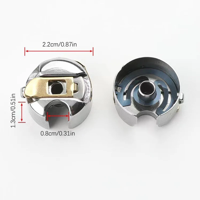 Sewing Machine Bobbin Case Stainless Steel Bobbin Case for Front Loading 15 Class Machines Suitable for Household Sewing Machine