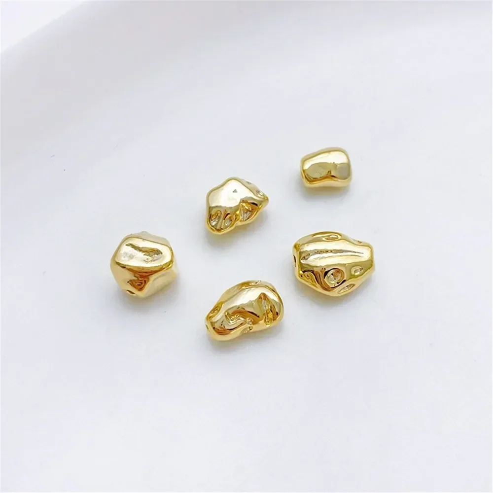 Sac en or 14K, perles baroques irrégulières de forme spéciale, faites à la main, Bracelet, collier, bijoux, accessoires de séparation de perles