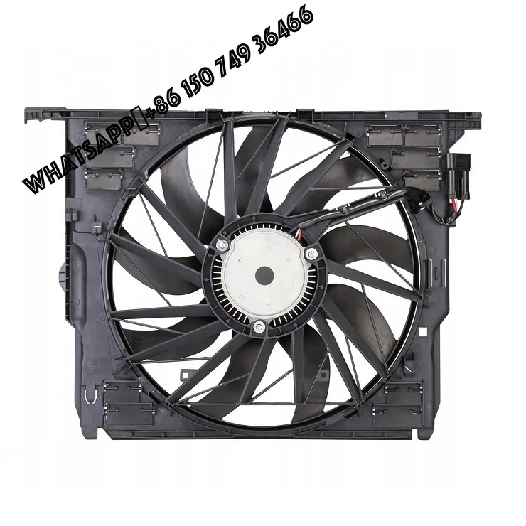 17427806017 17428509743 for BMW F01 F06 F10 550i 550iGT 650i 750i Radiator Condenser Cooling Fan 2010 up to 2017 Electronic Fan