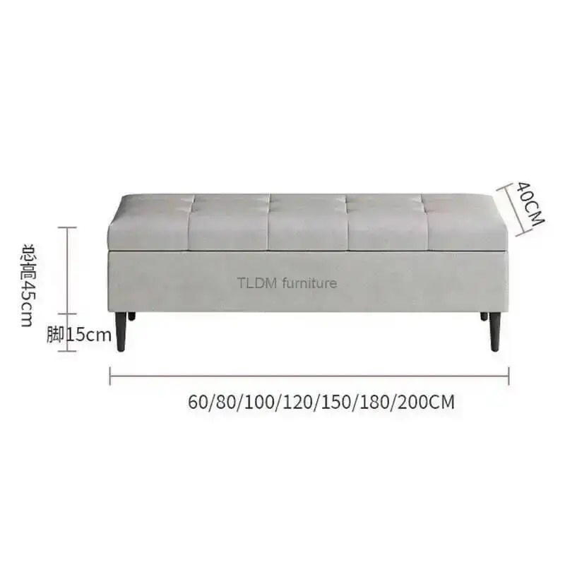 

Changing Luxury Porch Stools Household Doorway Shoe Stool Bedroom Bench Bed End Storage Stools Living Room Sofa Footstool