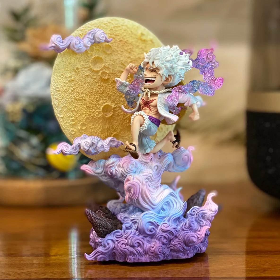 13,5cm/5,31 Zoll Anime One Piece Figur Moon Nika Luffy Actionfiguren PVC-Statue Sammlermodell Spielzeug für Geschenke