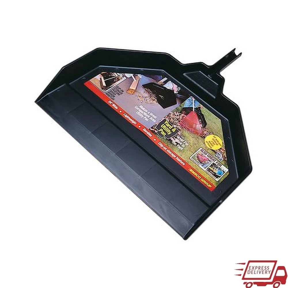 

Большой двор, поддон для пыли для гаража, 24-дюймовый легкий прочный универсальный инструмент, зажим на ручке, идеальные листья, очистка мусора в помещении и на открытом воздухе