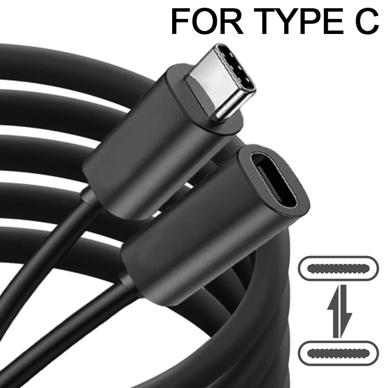 0.5M/1M USB Type C Extension Cable Fast Charger Wire for Smartphones Tablet Laptop Hard Drives Type-C Male To Female Extender