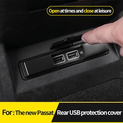 Car Center USB Equip Charging Port Protective Cover Dust-proof Frame For For volkswagen passat vw modification car accessories