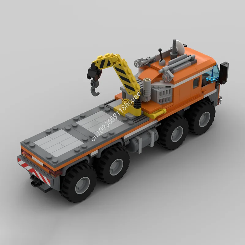 388 Uds. MOC Transporter camión de carga ártico ciudad ingeniería modelo bloques de construcción ladrillos apilables juguetes creativos regalo para niños Diy