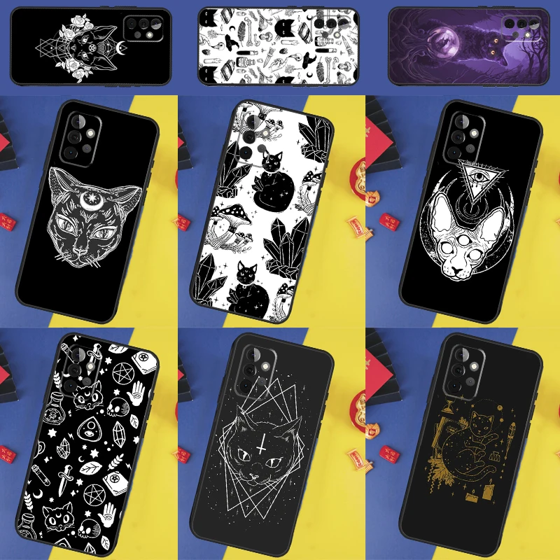 Witchcraft Witch Cat For Samsung Galaxy A16 A26 A36 A56 A13 A33 A53 A05 A06 A54 A34 A14 A32 A52 A55 A35 A15 Case