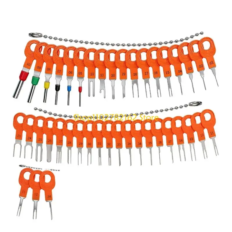 547B Heavy Duty Depinning Tool 41pcs/Set Terminal Release Tool For Automotive And Motorcycle Wiring Maintenance