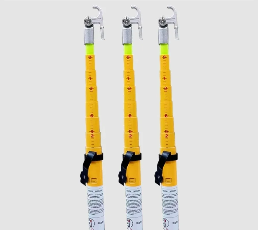 Telescopic Operation Pull Rod Insulated Operation Rod Fiberglass Electrical Hot Stick