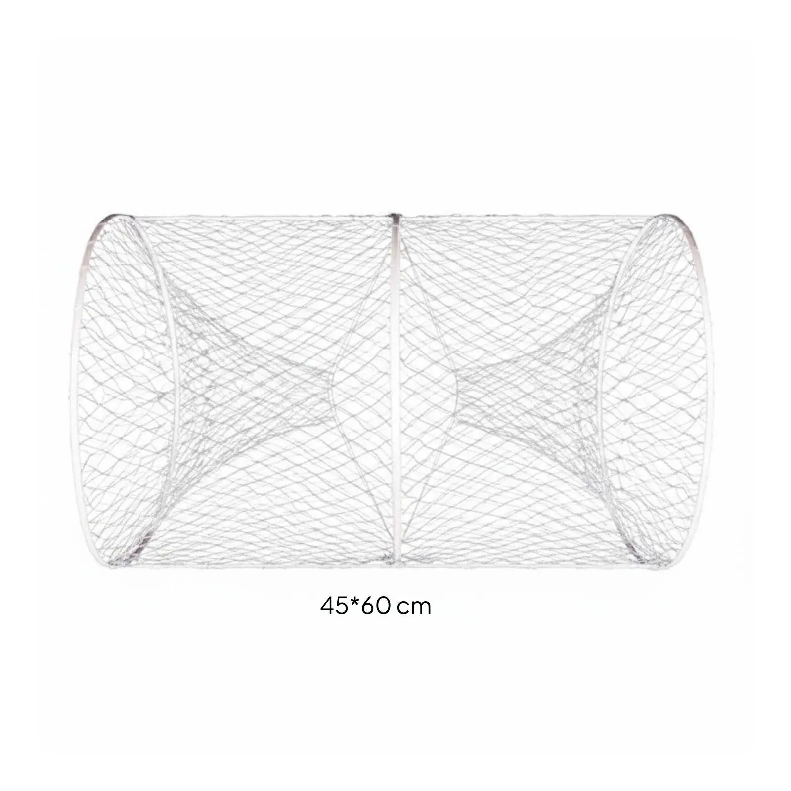 Fishing Basket Trap for Carp Catfish Turtle with Funnel Entry and Foldable Frame