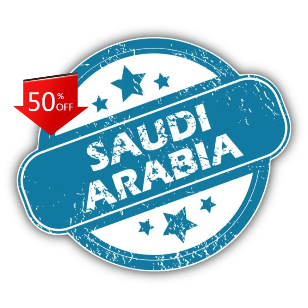 

Уникальная водонепроницаемая виниловая наклейка с изображением штампа Саудовской Аравии для автомобиля, ноутбука, окна, бампера. Подарок. Уникальный винтажный ретро-дизайн.