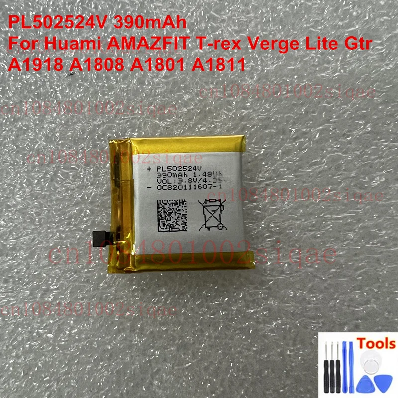 

Original PL502524V Battery For Huami AMAZFIT T-rex Verge Lite Gtr A1918 A1808