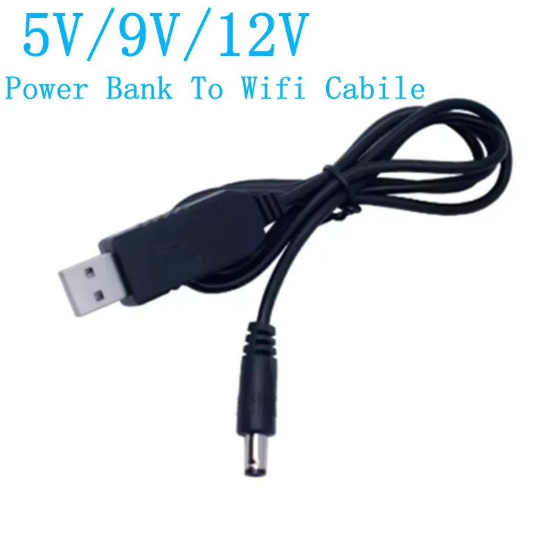 USB power boost line DC 5V to DC 5V 9V 12V Step UP Module USB Converter Adapter Cable 2.1x5.5mm Male Connector Converter