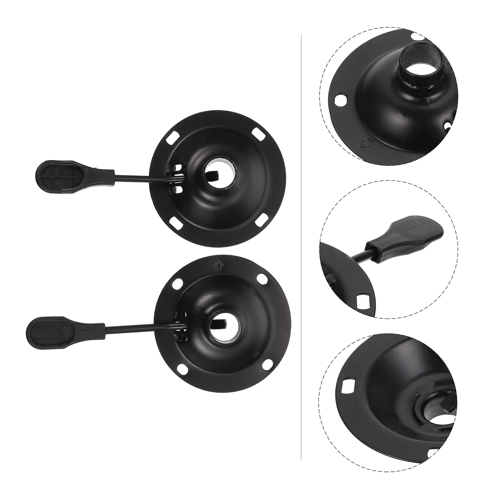 2 stuks draaistoelbasis chassis ronde draaitafelstandaard hoge bodemplaat 8x8 specificaties stoelbeslag