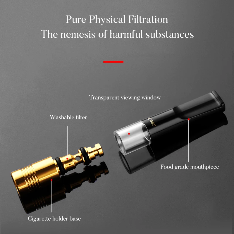 Jobon Jet Flame Zinc Alloy Flint Torch Lighter Butane Gas Refillable With Smoking Tools Accessories Cigarette Holder Filter