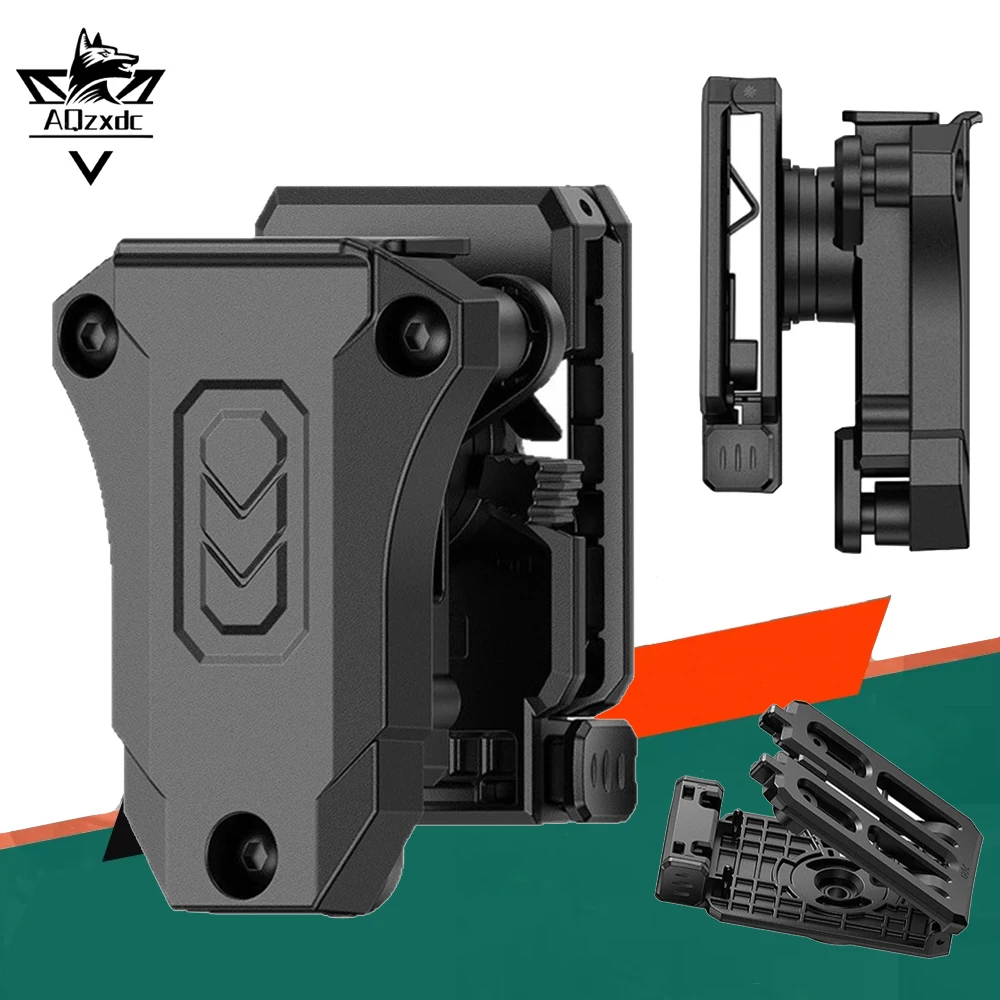 

Tactical Single-Stack Magazine Pouch Universal Airsoft Waist-Mounted Quick-Draw Single-Stack Magazine Pouch for P320 G17 1911
