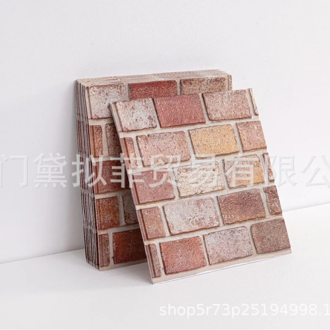 30x30cm 12pcs Self-Adhesive Wall Panel 2025 New for Bedroom Background Wall Home Decoration DIY Modern Enthusiast