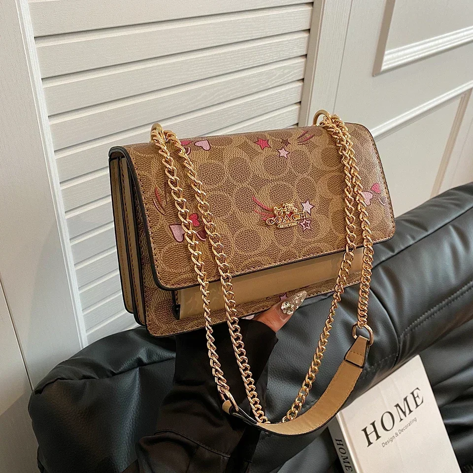 Classic Solid Color Commuter Crossbody Bag - Designer Minimalist Messenger With Paris Fashion Letter Logo