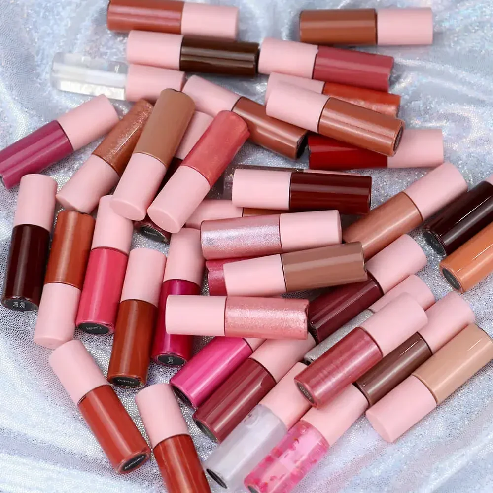 10pcs Samples Mini Travel Size Liquid Lipstick Private Label Lipgloss Set Custom Logo Mini Lip Gloss