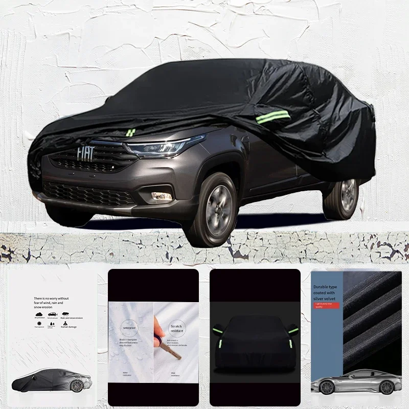 

For Palio Strada Anti-UV Sun Shade Rain Snow Resistant Dustproof Black Cover Car umbrella Full Car Cover Outdoor Protection