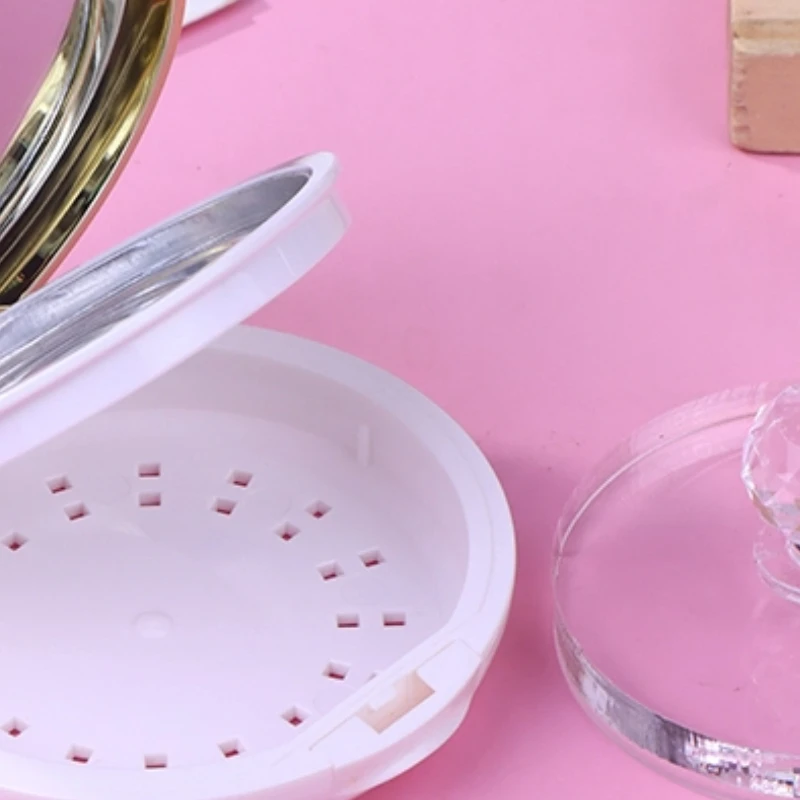 علبة تسليط الضوء على المكياج الفارغة، صندوق حاوية مدمج لأحمر الخدود، عينة قابلة لإعادة الملء، لوحات عبوات صغيرة محمولة للسفر