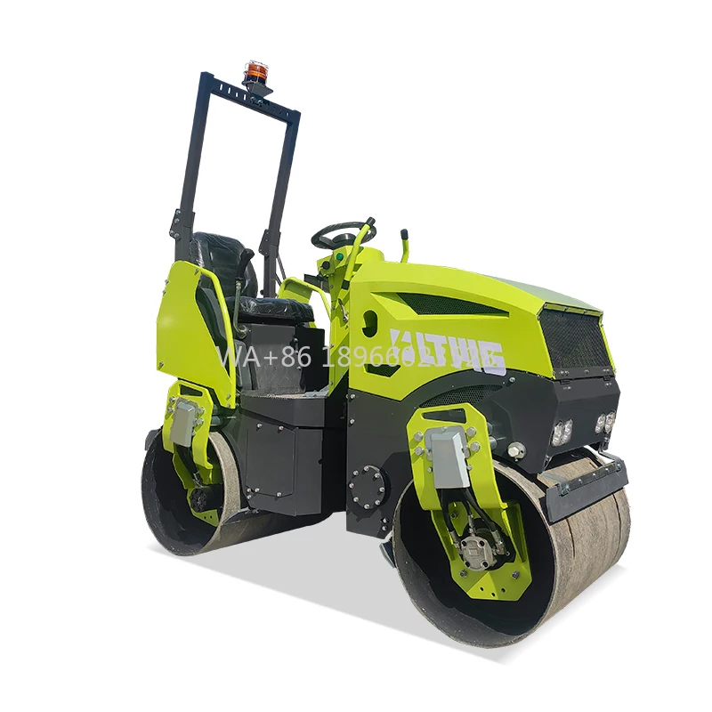 Novo mini rolo vibratório tambor duplo 1.5ton ltc15 rolo de estrada rodillo compactador com preço de fábrica