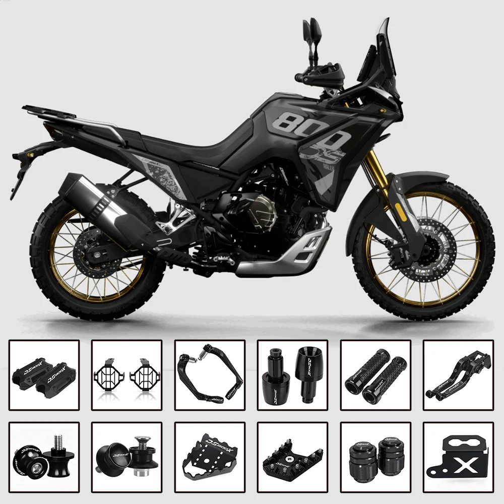 

For Voge DS800X DS800 RALLY 800Rally Swingarm Sliders Motorcycle Accessories 800 rally Rear Foot Brake Lever Pedal Enlarger Pads