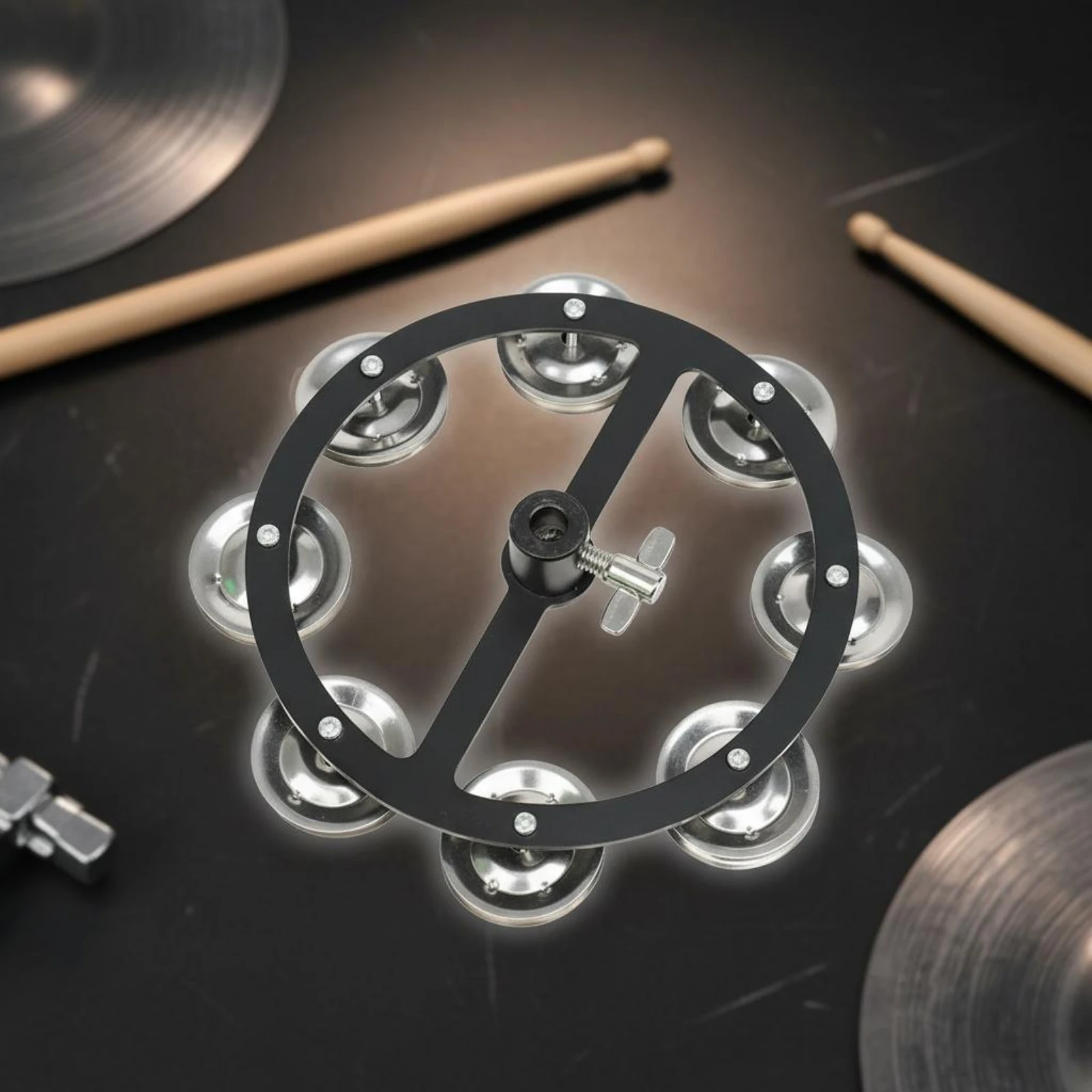 Drum Cymbal Effect Bell Easy to Install Cymbal Shaker Loop Music Accessory for Drummers, Practice Room - view 6