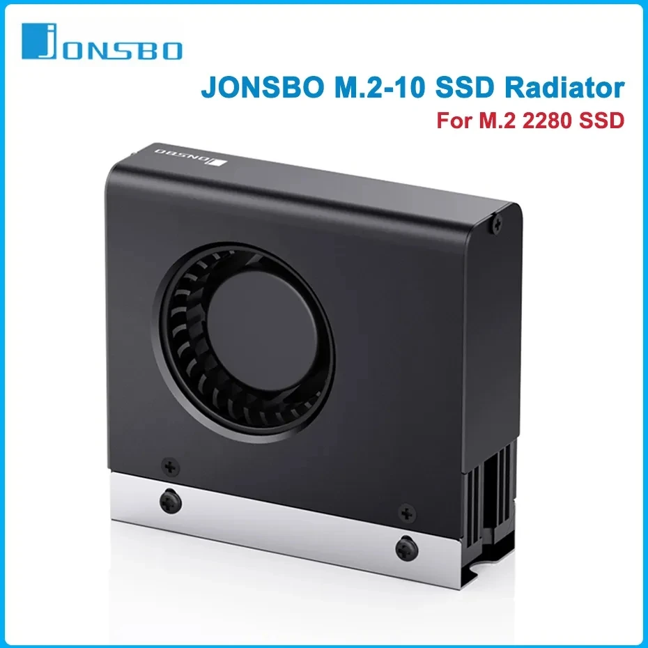 

JONSBO M.2-10 Solid State Active Fan Low Noise Silent Radiator 2280 Heat Conducting Vest NVME Hard Disk SSD Heat Dissipation