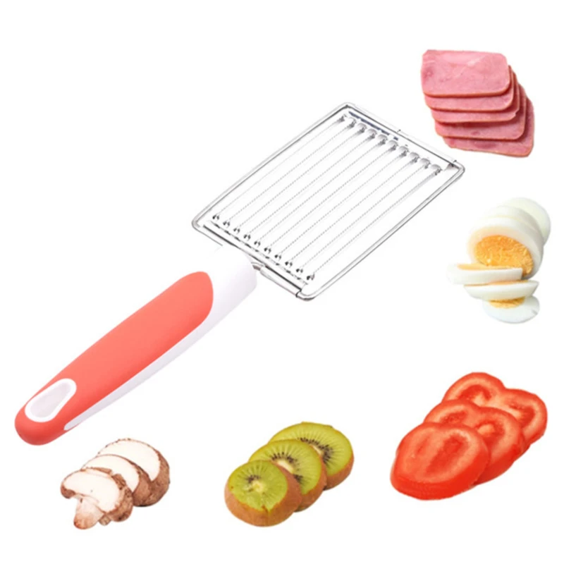Tomato Slicer Stainless Steel Fruit Vegetable Slicer Tomato Cutter Banana Strawberry Meat Cutter Cooking Tools Kitchen Accessory