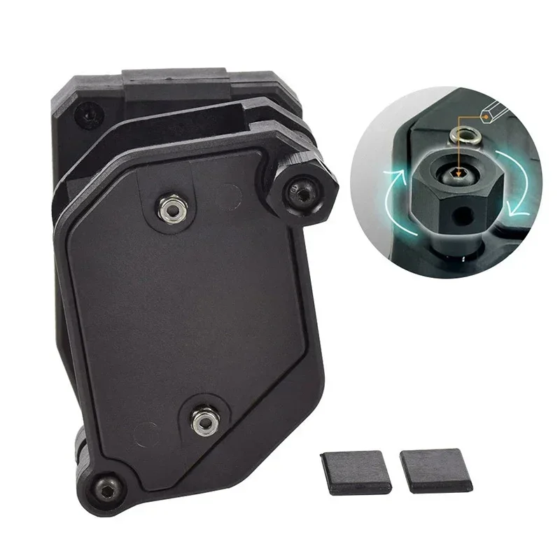 

Охотничий страйкбольный IPSC левый и правый скоростной подсумок для журналов, монтажный 1,5-дюймовый ремень, многоугольный вращающийся чехол для магазинов, аксессуары