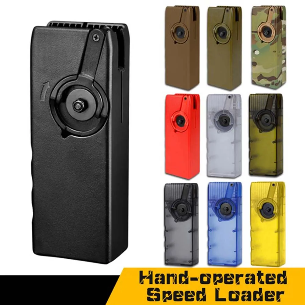 

SuprLoad Lite 1000 Rounds Tactical Speed BB Loader for 6mm BBS, M4 Hand Crank Magazines Quick Loader Airsoft Gear Accessories