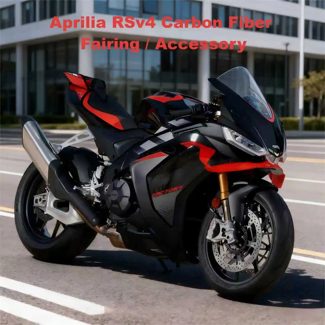 3K 100% Dry Carbon Fiber Motorcycle Front Mudguard for  RSV4  Carbon Fiber Motorcycle Fairing Kit Accessories Wholesale