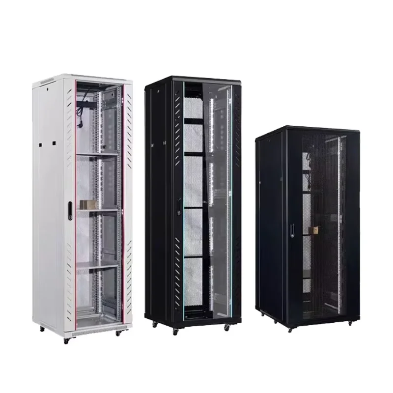 18U Rack Server Cabinet Outdoor Network Metal Data Cabinet with 19-Inch Standard 42U 22U 32U 36U Capacity Options