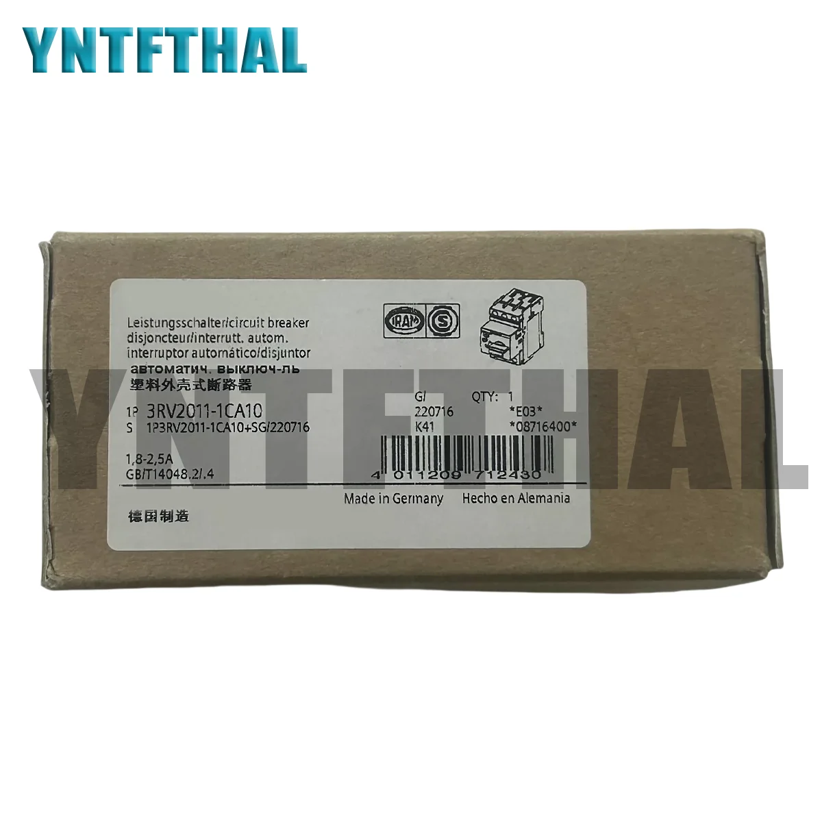 

Brand New Original 3RV2011-1CA10 3RV2011 1CA10
