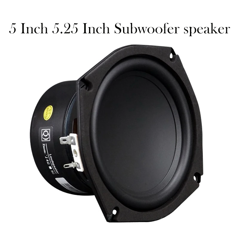 5 inch Speaker 5.25 inch Subwoofer Speakers Woofer Strong Bass Concave Bowl 4 ohm 8 ohm 40W Bookshelf Computer Loudspeakers