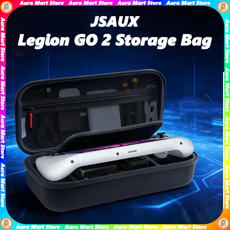 JSAUX Legion GO 2 Storage Bag 900D Wool Felt Drop-Proof Ultra-thin Pressure-Resistant Game Cards Storaging Hard Case Accessories
