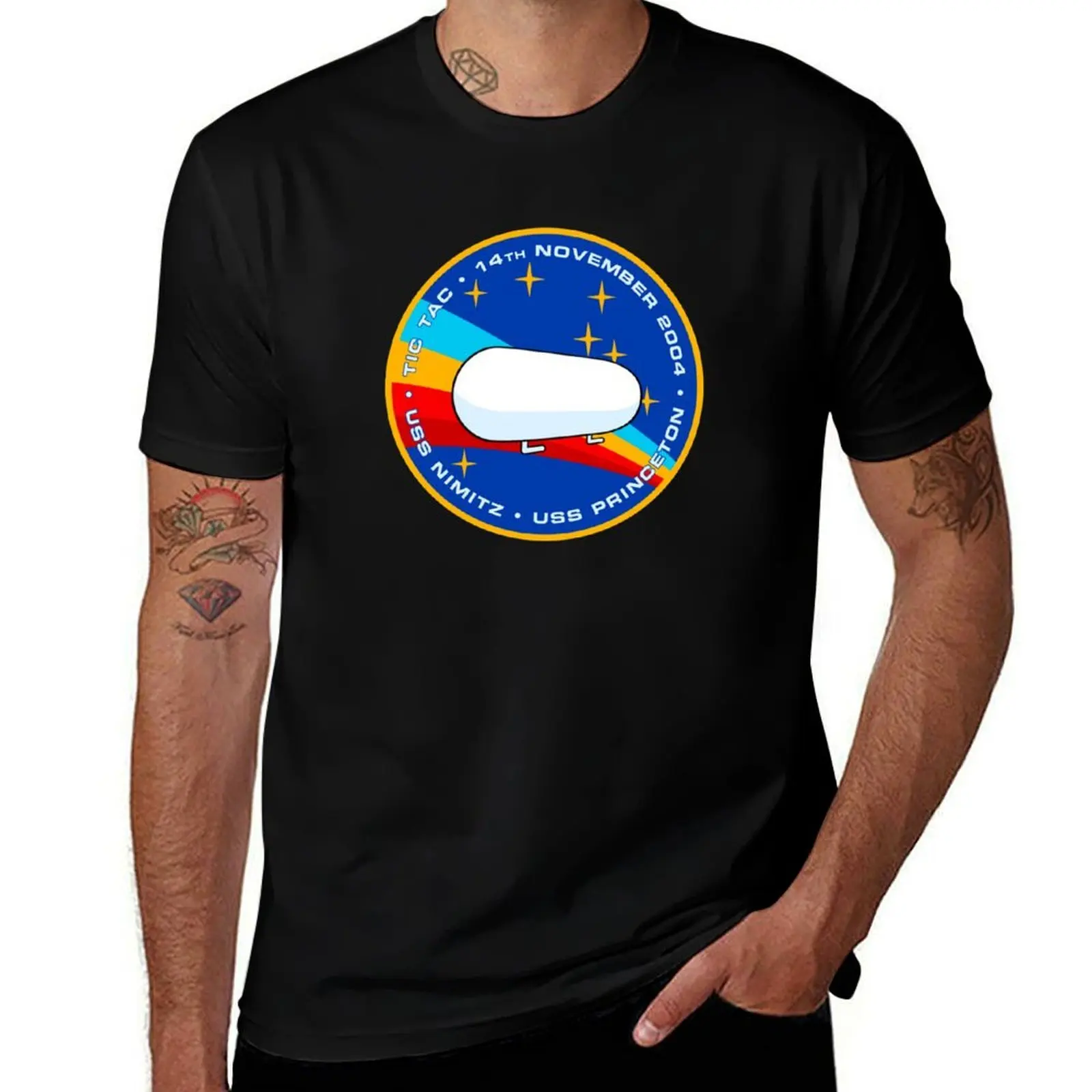 

Tic Tac UFO / UAP Encounter Morale Patch T-Shirt Art Pattern Printed Casual Top