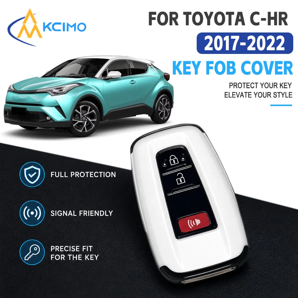 Car Key Fob Case For Toyota C‑HR 2017‑2022 Remote Key Full‑Wrapped Anti‑Scratch Anti‑Drop Protective Shell Wear‑Resistant