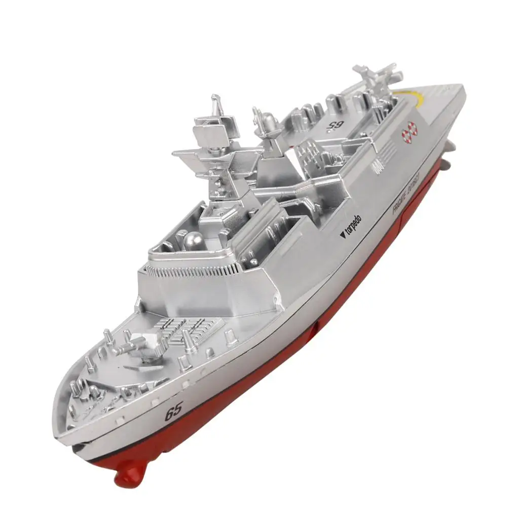 Giocattolo micro barca RC per motrice d'acqua telecomandata FRIGATE Navy.4GHz