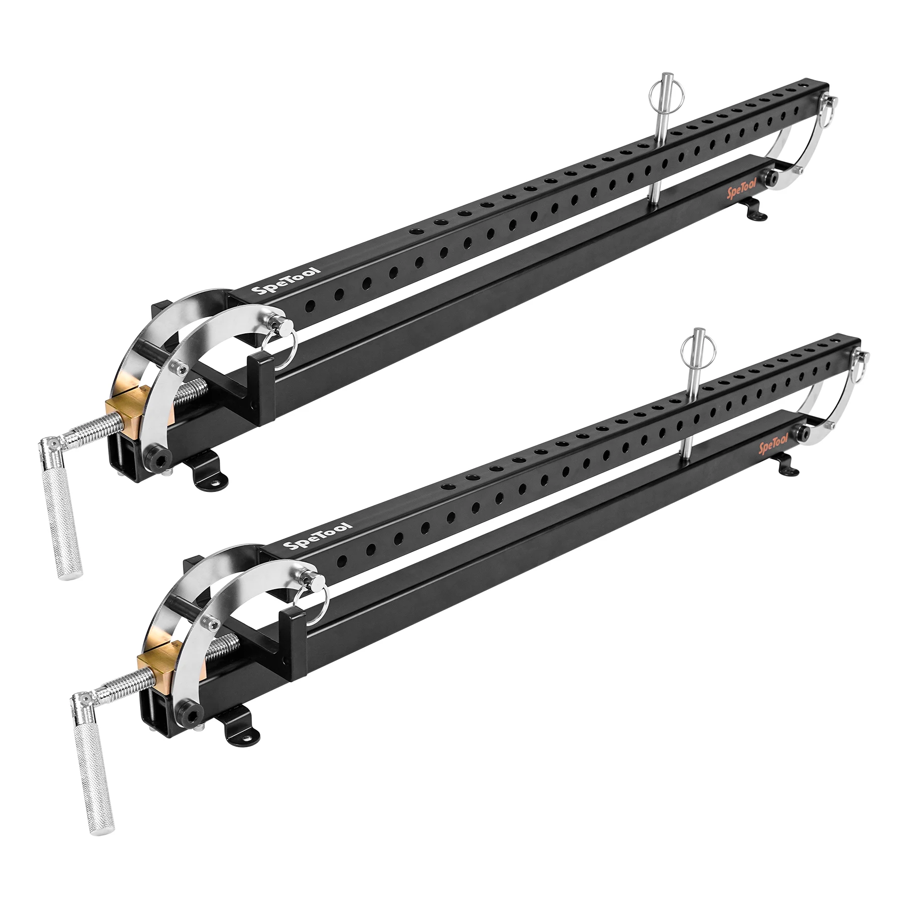 

SpeTool 2pcs 24 Inch Panel Clamp 4-Way Pressure Steel Parallel Clamps for Woodworking,Cabinets,Tabletops,and Cutting Board