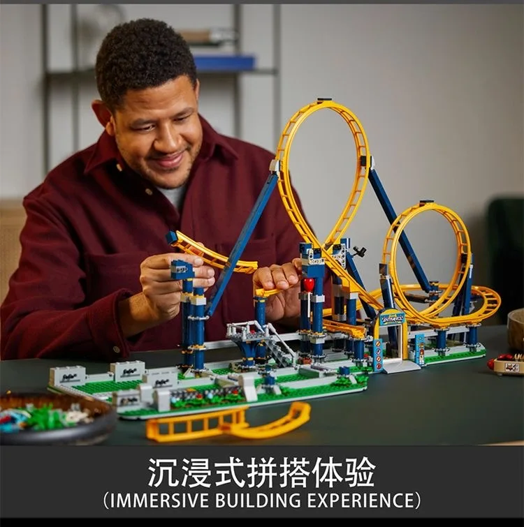 3756 PCS Loop Coaster Building Block Mattoni Montagne russe Parco divertimenti Giocattolo per compleanno Natale Regalo per bambini Compatibile 10303