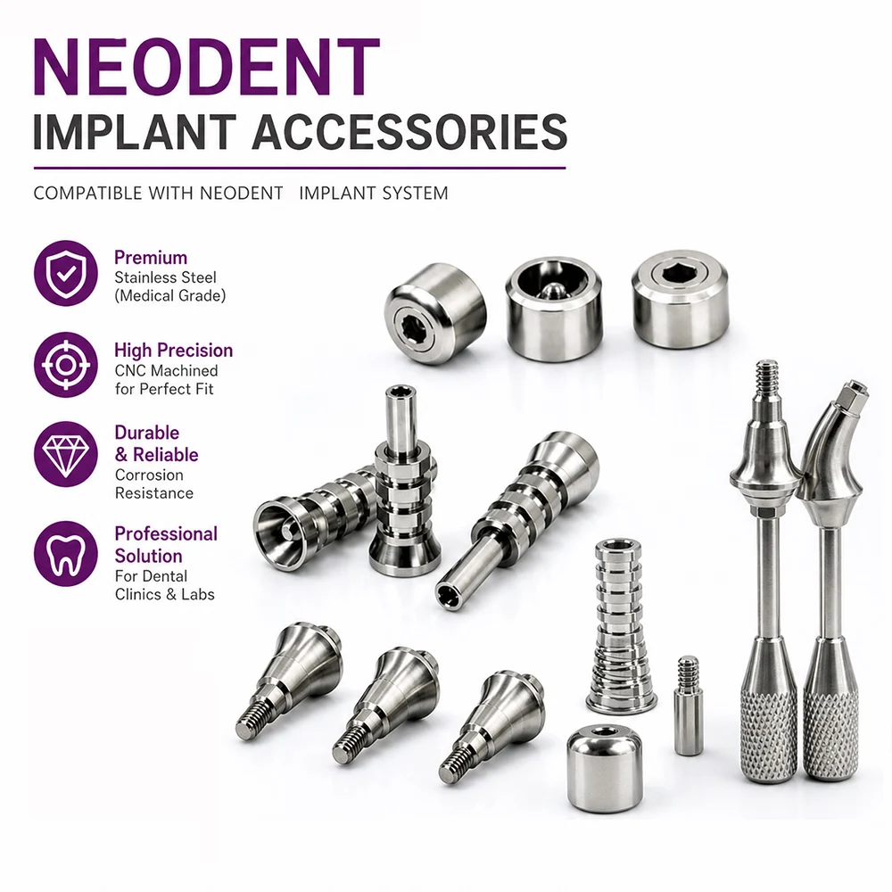 Dental Neodent GM Grand Morse Hybrid Repositionable Analog Titanium 4.0 4.3mm for Digital Implant Lab Prosthetic Component