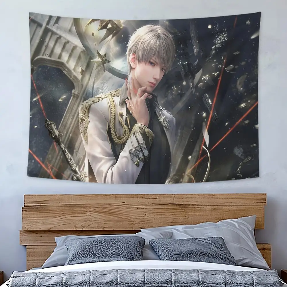 Game L-Love And Deepspace Tapestry Art Decor Banner Microfiber Backdrop for Bedroom Living Room Bar Garden Party