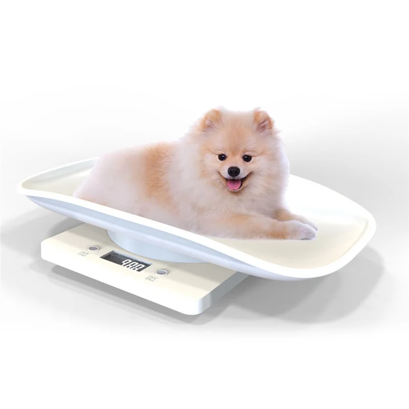 Báscula digital para mascotas pequeñas, báscula de gramos de peso digital, hasta 33 libras, báscula para animales pequeños duradera