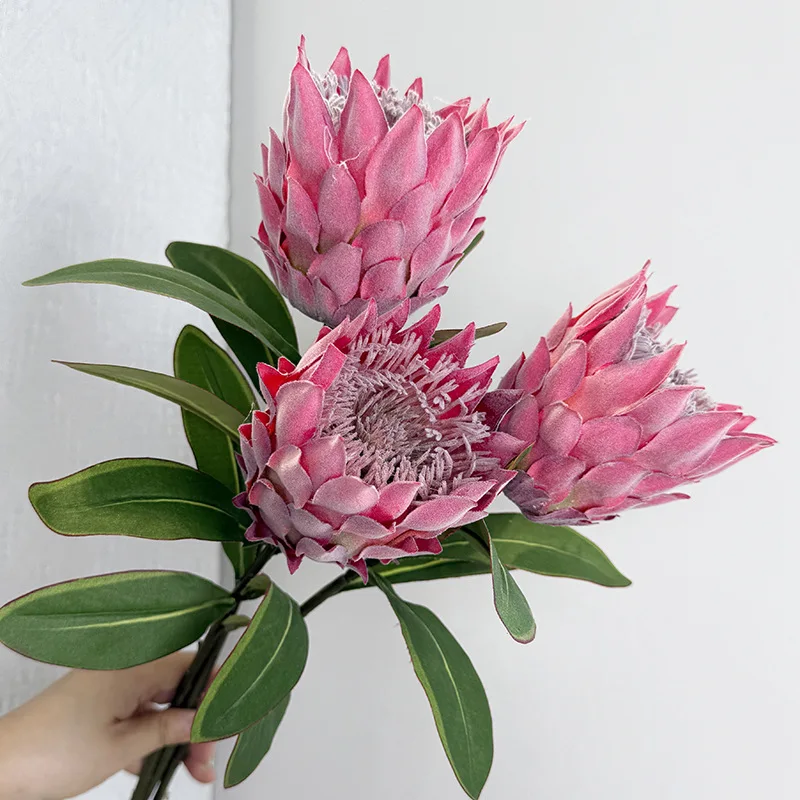 High Quality Large Artificial Artichok Flower Decoration Simulated Emperor Flower South African Bodhi Flower Wedding Home Decors