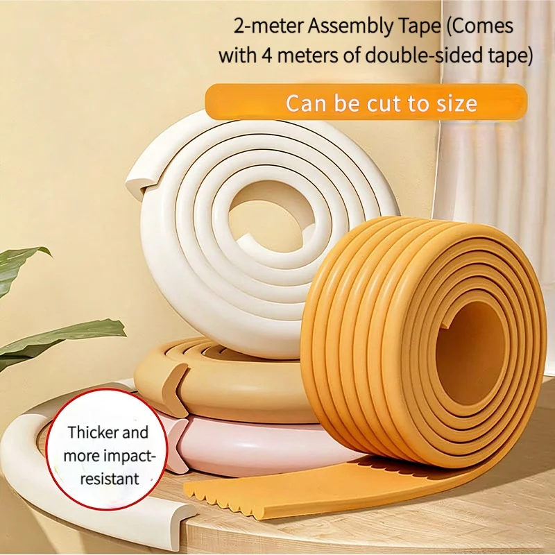 2-Meter Set (Durable Baby Safety Corner Guards, Furniture Corner Protectors, Shock-Absorbing and Non-Slip U-Shaped Door Frame