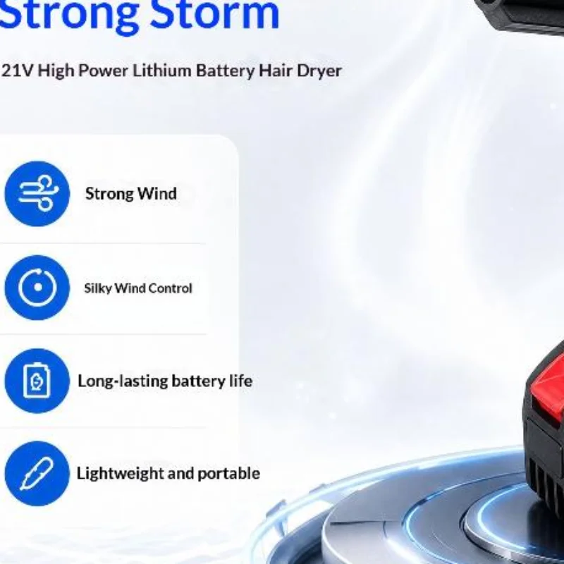 Handheld Ducted Turbofan 3-in-1 High Power Lithium Fan Multifunctional Blower for Car Washing Inflating Dust Removal