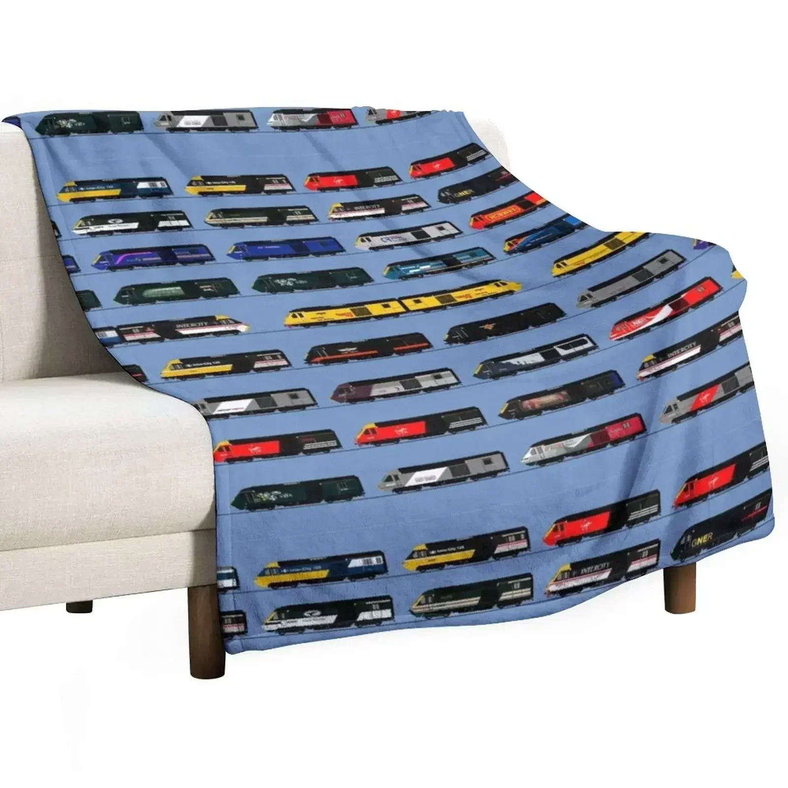 class 43 hst intercity 125 collection Throw Blanket blankets and throws Luxury Vintage Bed halloween christmas gifts Blankets