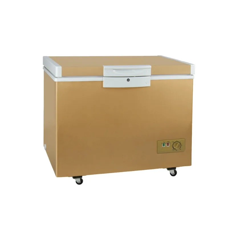 

12/24V solar freezer, DC freezer, car household small freezer 118L top door horizontal freezer